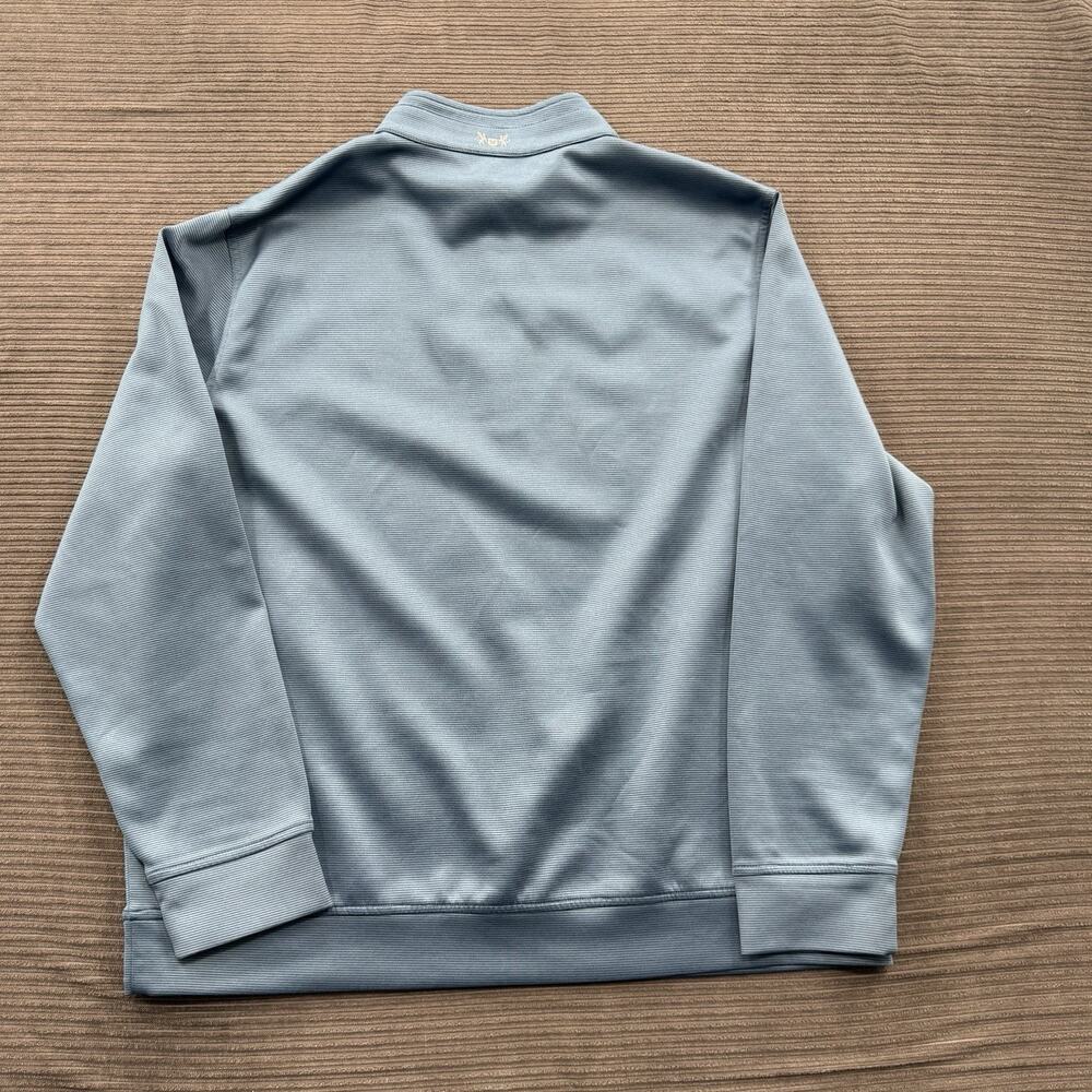 Hickey‎ Freeman 1/4 Zip Pullover Men XL Blue Polyester Outdoors Golf Golfing.